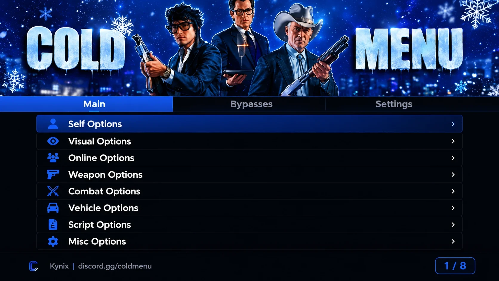 Cold Menu